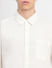White Cotton Short Sleeves Shirt_406483+5