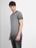 Grey Washed Crew Neck T-shirt_406518+3