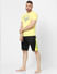 Black Colourblocked Gym Shorts_394865+1