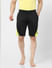 Black Colourblocked Gym Shorts_394865+2