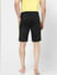 Black Colourblocked Gym Shorts_394865+4