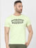 Light Green Logo Print Crew Neck T-shirt_394812+2