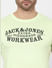 Light Green Logo Print Crew Neck T-shirt_394812+5
