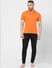 Orange Polo Neck T-shirt_394835+1