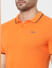 Orange Polo Neck T-shirt_394835+5