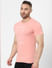 Pink Graphic Crew Neck T-shirt_394836+2