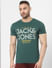 Green Graphic Crew Neck T-shirt