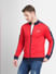 Red Zip-Up Colourblocked Jacket_400817+2