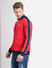 Red Zip-Up Colourblocked Jacket_400817+3