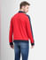 Red Zip-Up Colourblocked Jacket_400817+4