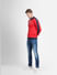 Red Zip-Up Colourblocked Jacket_400817+6