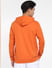 Orange Logo Print Hooded Sweatshirt_400818+4