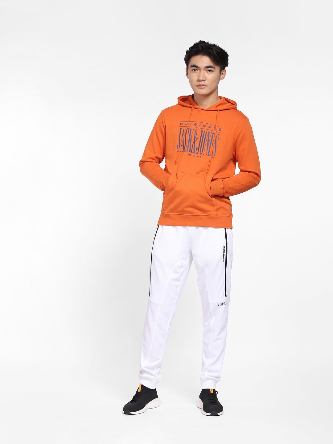 Orange and cheap black sweatshirt