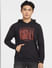Black Logo Print Hooded Sweatshirt_400819+2