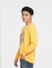 Yellow Logo Print Sweatshirt_400821+3