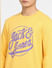 Yellow Logo Print Sweatshirt_400821+5