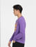 Purple Logo Print Sweatshirt_400822+3