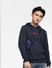 Navy Blue Hooded Sweatshirt_400829+1