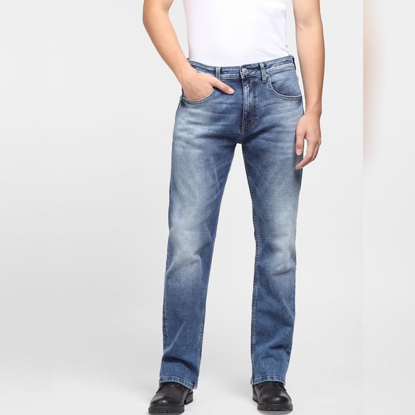 BESTSELLER CLOTHING Blue Low Rise Ray Bootcut Jeans