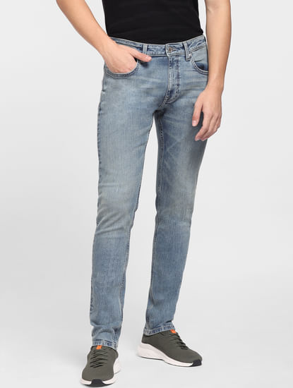 Blue Low Rise Liam Skinny Fit Jeans