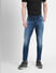 Dark Blue Low Rise Glenn Slim Fit Jeans_400855+2