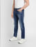 Blue Low Rise Washed Glenn Slim Fit Jeans_400864+3