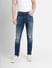 Dark Blue Low Rise Distressed Glenn Slim Fit Jeans_400865+2