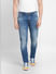 Blue Low Rise Washed Ben Skinny Fit Jeans_400868+2