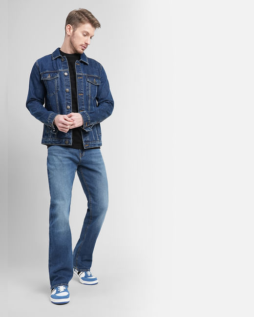 Blue Low Rise Ray Bootcut Jeans