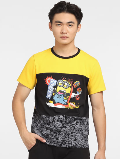 x Minion Yellow Colourblocked Co-ord T-shirt