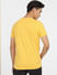 Yellow Logo Print Crew Neck T-shirt_400899+4