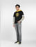 Minion Black Printed Hooded Sweatshirt_400901+6