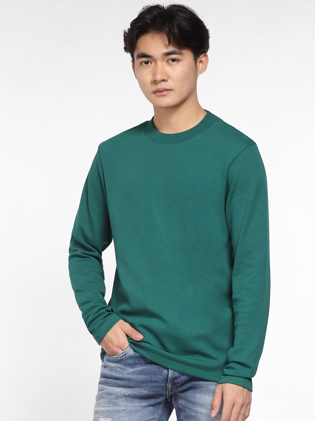 Teal on sale green sweatshirt