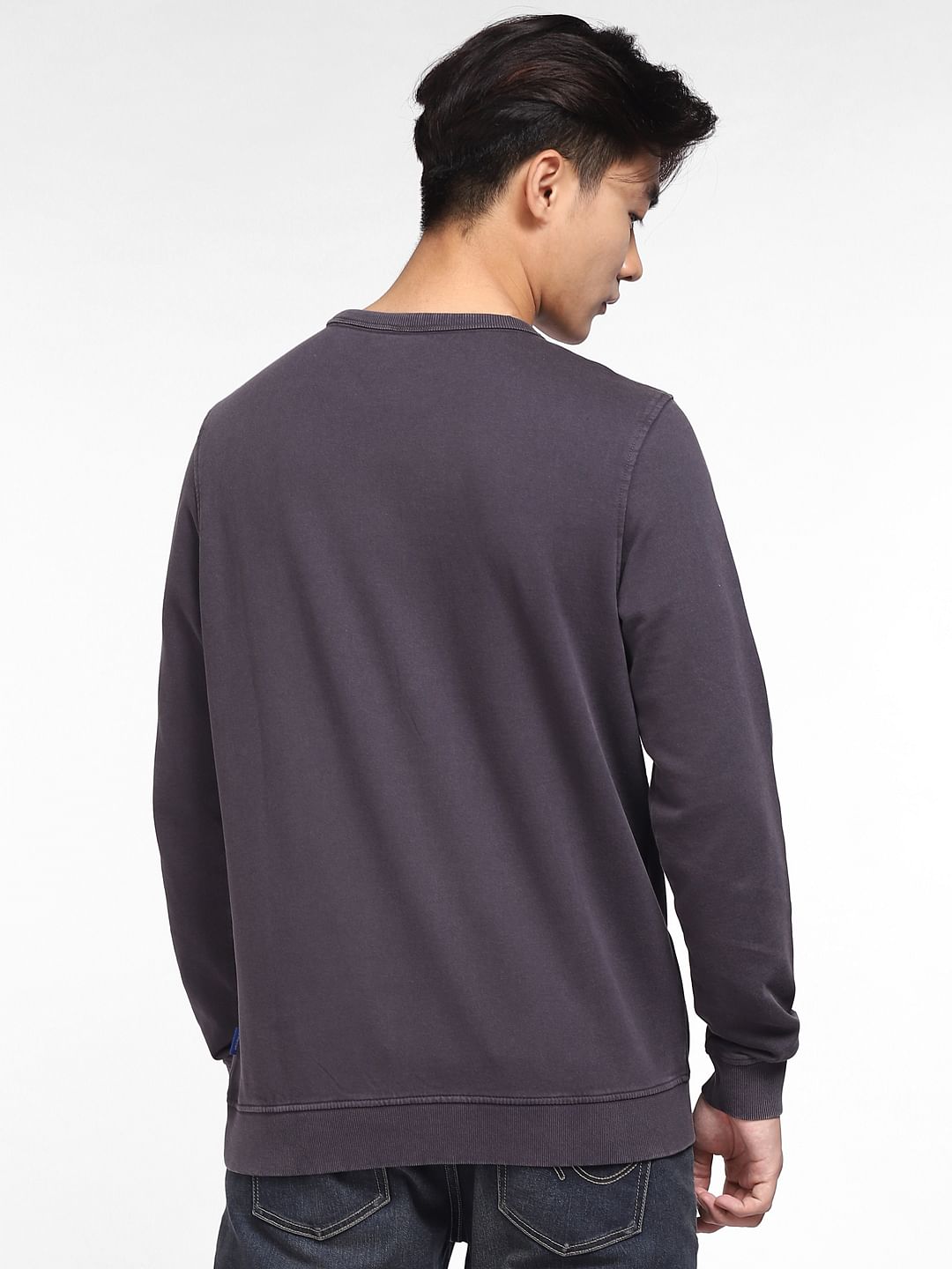 Thick hot sale grey sweatshirt