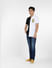 White Colourblocked Minion Print Shirt_400918+6