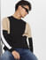 Black Colourblocked Sweatshirt_400924+1