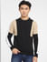 Black Colourblocked Sweatshirt_400924+2