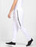 White Mid Rise Tape Detail Co-ord Sweatpants_400925+3