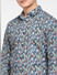 Blue Abstract Print Full Sleeves Shirt_400941+5