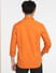 Orange Logo Print Full Sleeves Shirt_400950+4