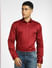 Dark Red Full Sleeves Shirt_400954+2