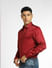 Dark Red Full Sleeves Shirt_400954+3