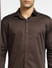 Dark Brown Full Sleeves Shirt_400955+5