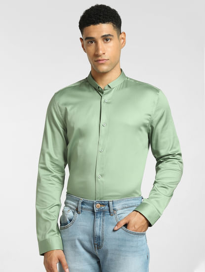 Light Green Full Sleeves Shirt