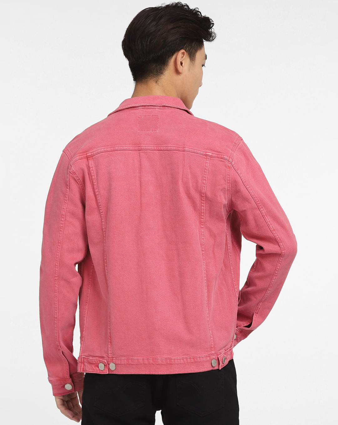 Pink Field Denim Jacket|276260503