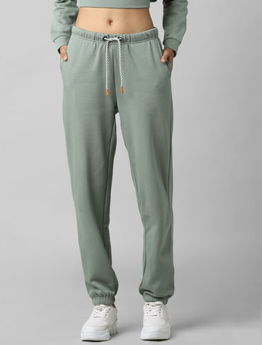 Green High Rise Co-ord Set Joggers