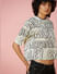 Only X Smiley® Beige Printed Mesh Top