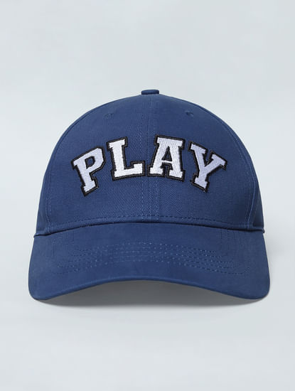 PLAY Blue Logo Print Cap