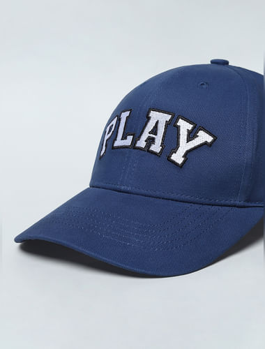 PLAY Blue Logo Print Cap