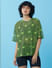 Only X Smiley® Green Printed Mesh Top